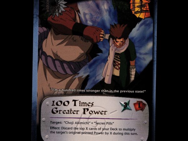 100 Times Greater Power - 233 - NM - 1st Edition - Super Rare Foil - Naruto CCG - D3-58