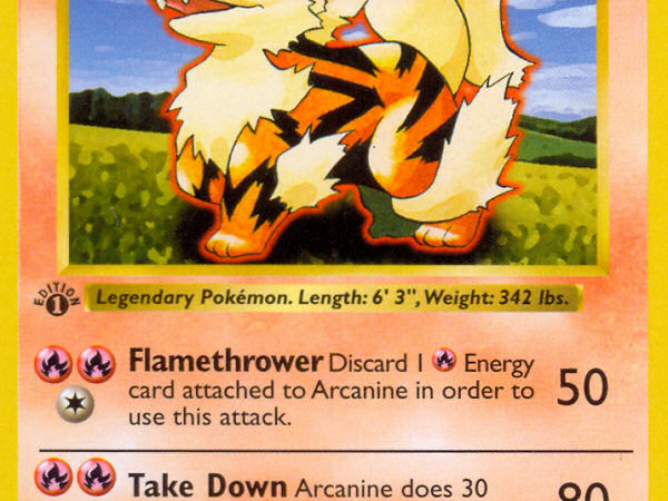Arcanine (23/102) (Shadowless) [Base Set 1st Edition]