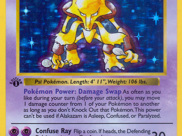 Alakazam (1/102) (Shadowless) [Base Set 1st Edition]