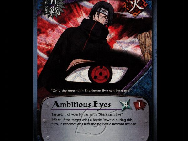 Ambitious Eyes - us006 - NM - 1st Edition - Foil - Naruto CCG - D4-208