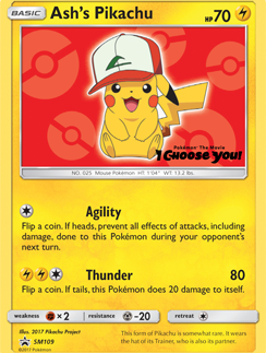 Ash's Pikachu (SM109) [Sun & Moon: Black Star Promos]