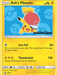 Ash's Pikachu (SM114) [Sun & Moon: Black Star Promos]