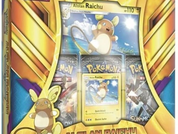 Alolan Raichu Collection Box - Pokemon - Roaring Skies/Burning Shadows Collection Box - Sealed - New