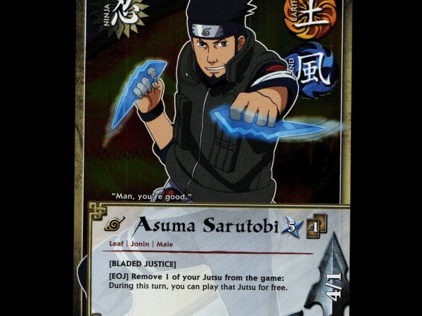 Asuma Sarutobi - 1282 - NM - 1st Edition Foil - S23 - Naruto CCG - D3-71