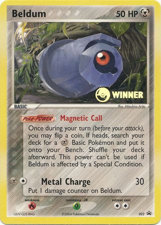 Beldum (22) (Winner Promo) [League & Championship Cards]