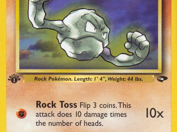 Brock's Geodude (68/132) [Gym Challenge 1st Edition]