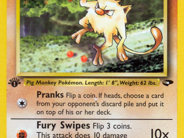 Blaine's Mankey (63/132) [Gym Challenge 1st Edition]
