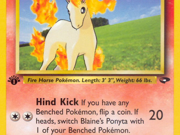 Blaine's Ponyta (64/132) [Gym Challenge 1st Edition]