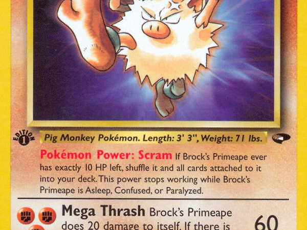 Brock's Primeape (35/132) [Gym Challenge 1st Edition]