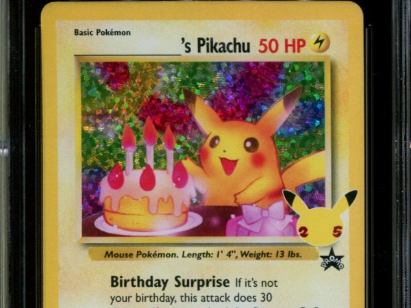 Birthday Pikachu - 24 - CGC 10 - Promo Holo - Celebrations - Pokemon - 58096