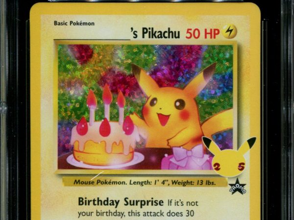 Birthday Pikachu - 24 - CGC 10 - Celebrations - Black Star Promo - Pokemon - 91008
