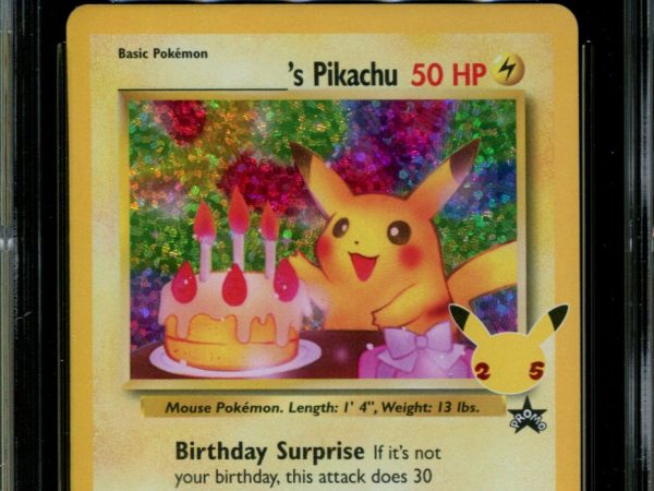 Birthday Pikachu - 24 - CGC 10 - Celebrations - Black Star Promo - Pokemon - 91047