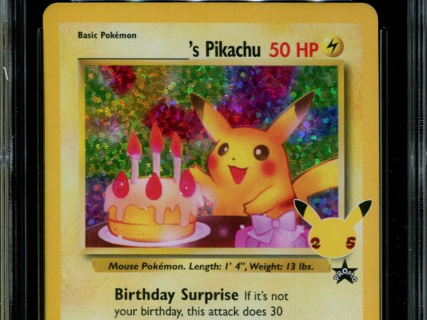 Birthday Pikachu - 24 - CGC 10 - Celebrations - Black Star Promo - Pokemon - 91042