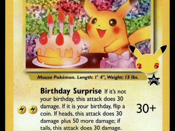 Birthday Pikachu - 24 - NM - Promo - Celebrations - Pokemon - A7-82
