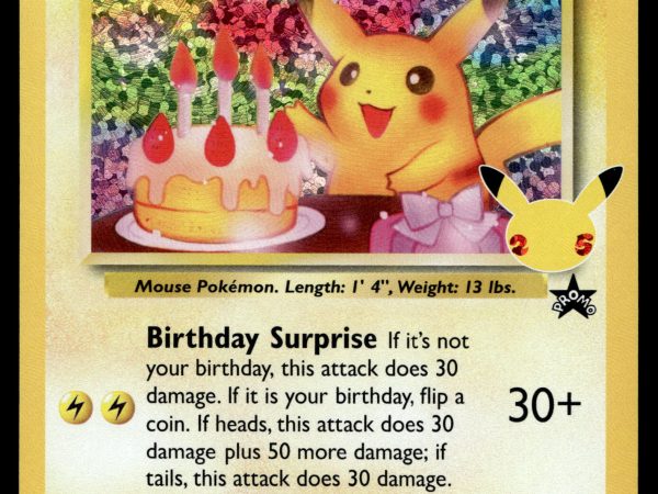 Birthday Pikachu - 24 - NM - Promo - Celebrations - Pokemon - A7-89