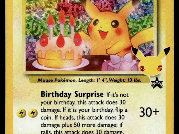 Birthday Pikachu - 24 - NM - Promo - Celebrations - Pokemon - A7-87