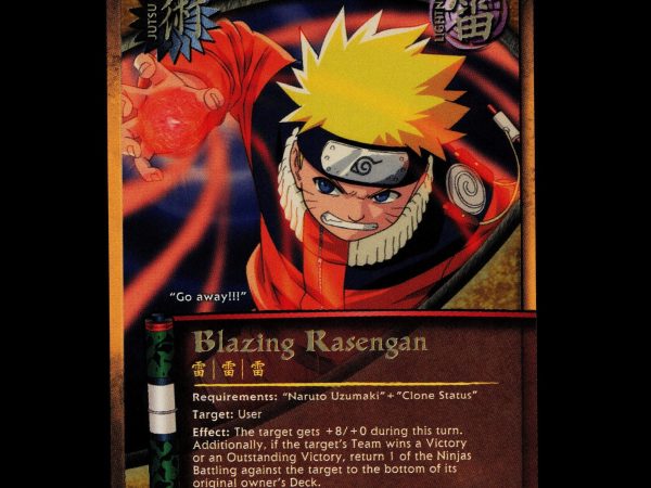 Blazing Rasengan - 296 - NM - Unlimited - Foil - Naruto CCG - E1-115