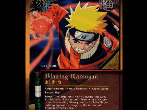 Blazing Rasengan - 296 - NM - 1st Edition - Foil - Naruto CCG - D4-363