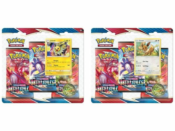 Battle Styles 3 Pack Blister Case - (24x 3-pack blisters) - Jolteon & Eeeve