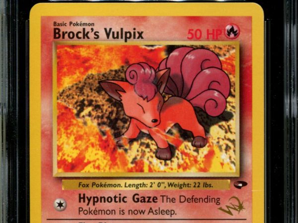 Brock's Vulpix - 37/132 - CGC 9 - Gym Challenge - Unlimited - W Stamp - Pokemon - 92051