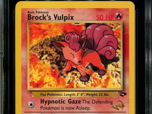 Brock's Vulpix - 37/132 - CGC 9 - Gym Challenge - Unlimited - W Stamp - Pokemon - 92049