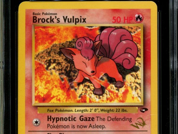 Brock's Vulpix - 37/132 - CGC 9 - Gym Challenge - Unlimited - W Stamp - Pokemon - 92053