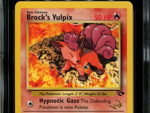 Brock's Vulpix - 37/132 - CGC 9 - Gym Challenge - Unlimited - W Stamp - Pokemon - 92047