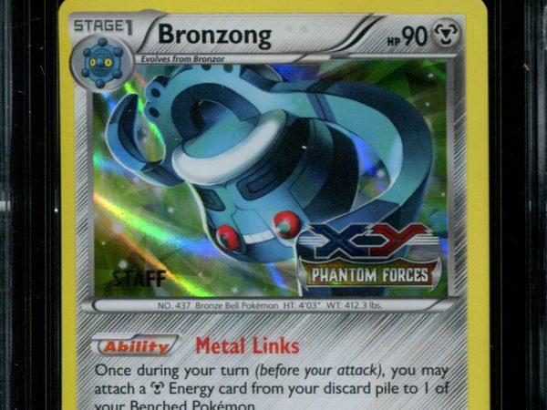 Bronzong - XY21 - CGC 8.5 - Staff Prerelease Promo - Phantom Forces - 36605