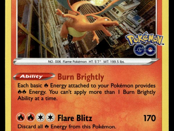 Charizard - 010/078 - NM - Holo - Pokemon Go - Pokemon - A9-25