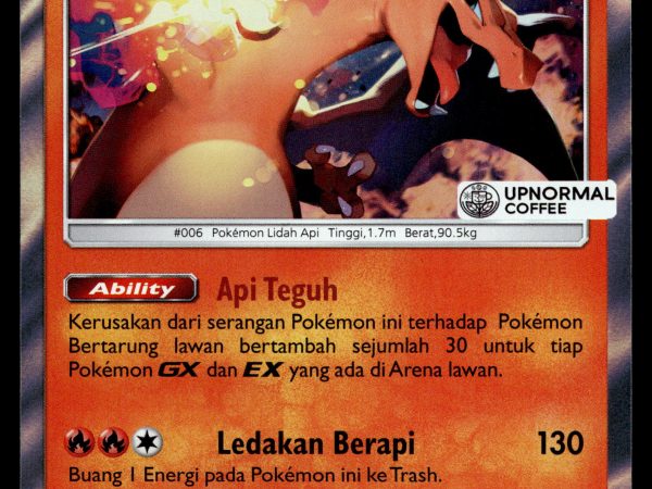 Charizard - 080/SM-P - NM - Indonesian - Upnormal Coffee - Promo - Pokemon - A1-75