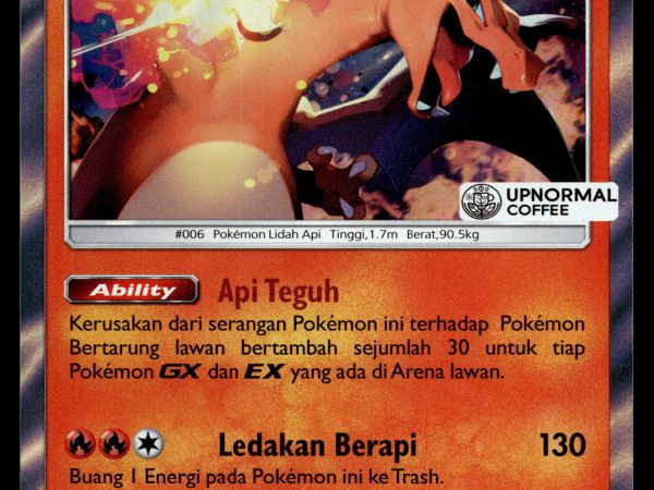 Charizard - 080/SM-P - NM - Indonesian - Upnormal Coffee - Promo - Pokemon - A1-74