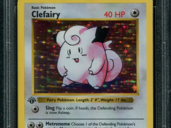 Clefairy 1st Edition - 5/102 - PSA 7 NM - Base Set Shadowless - 51101