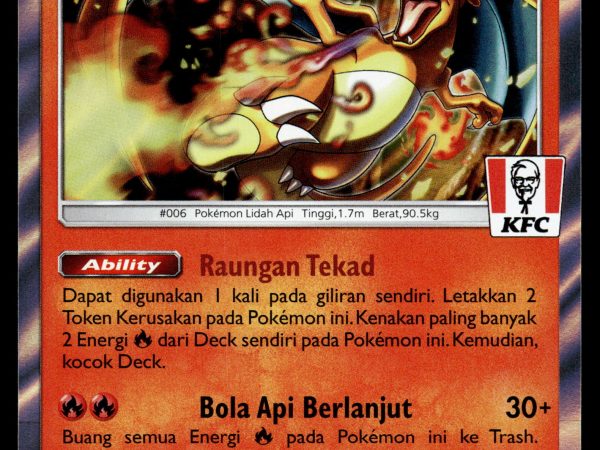Charizard - 181/SM-P - NM - Indonesian - KFC - Promo - Pokemon - A1-37