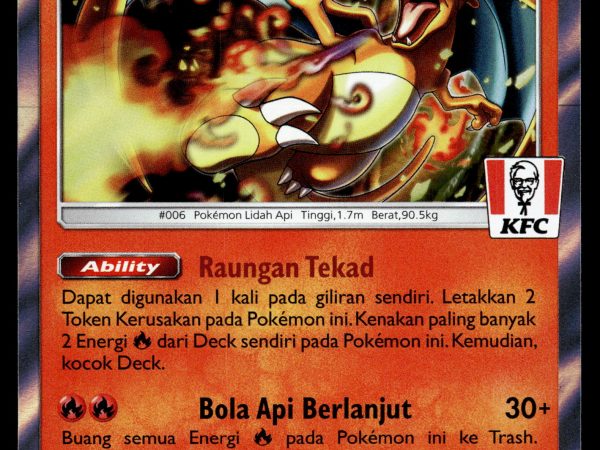Charizard - 181/SM-P - NM - Indonesian - KFC - Promo - Pokemon - A1-22