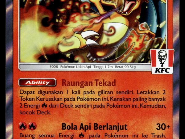 Charizard - 181/SM-P - NM - Indonesian - KFC - Promo - Pokemon - A1-30