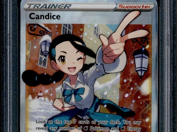 Candice - 189/195 - PSA 9 - Full Art - Silver Tempest - Pokemon - 68718