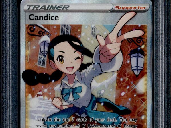 Candice - 189/195 - PSA 8 - Full Art - Silver Tempest - Pokemon - 68717