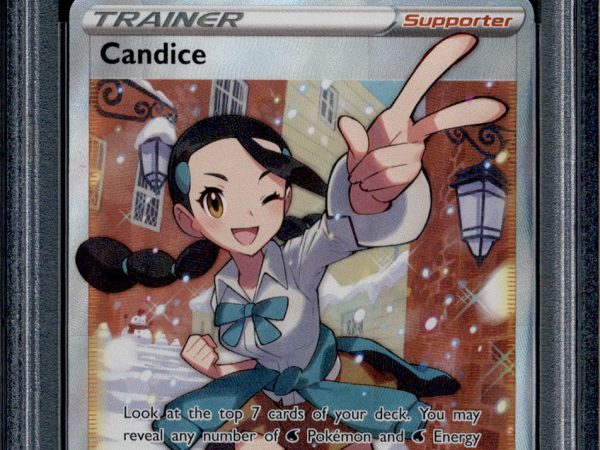 Candice - 189/195 - PSA 7 - Full Art - Silver Tempest - Pokemon - 73355