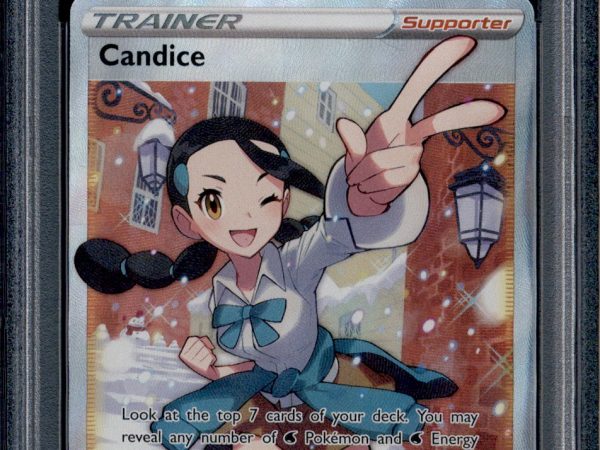 Candice - 189/195 - PSA 9 - Full Art - Silver Tempest - Pokemon - 73363