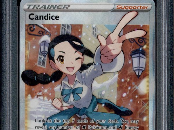 Candice - 189/195 - PSA 9 - Full Art - Silver Tempest - Pokemon - 73358