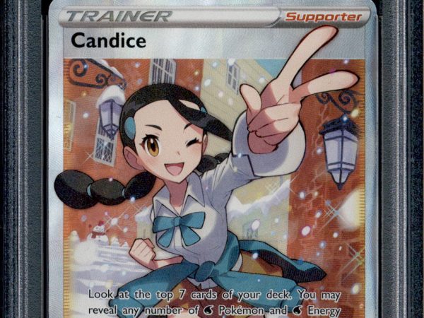 Candice - 189/195 - PSA 8 - Full Art - Silver Tempest - Pokemon - 73357