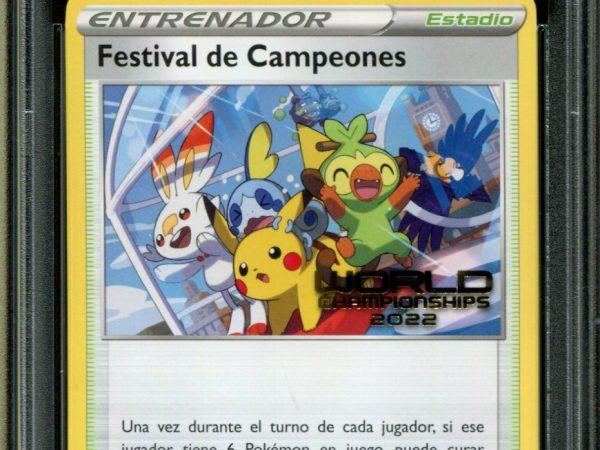Champions Festival Spanish - SWSH296 - PSA 9 - 22 Worlds Promo - Black Star Promo - Pokemon - 56478