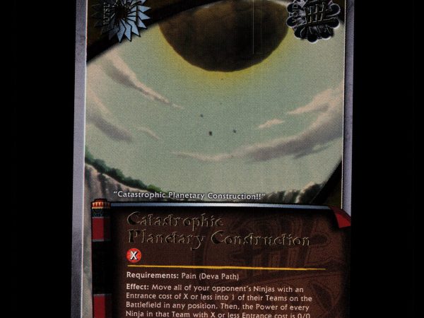 Catastrophic Planetary Construction - 919 - NM - 1st Edition Foil - S24 - Naruto CCG - D4-45