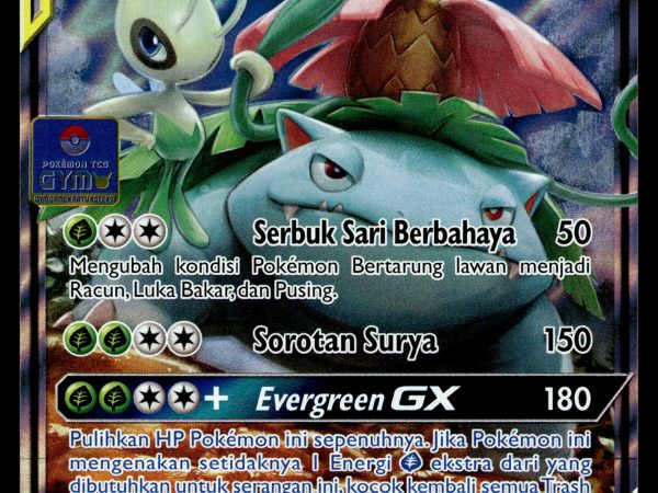 Celebi & Venusaur GX - 133/SM-P - NM - Indonesian Gym - Promo - Pokemon - B1-22