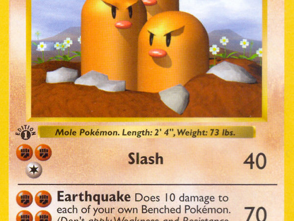 Dugtrio (19/102) (Shadowless) [Base Set 1st Edition]