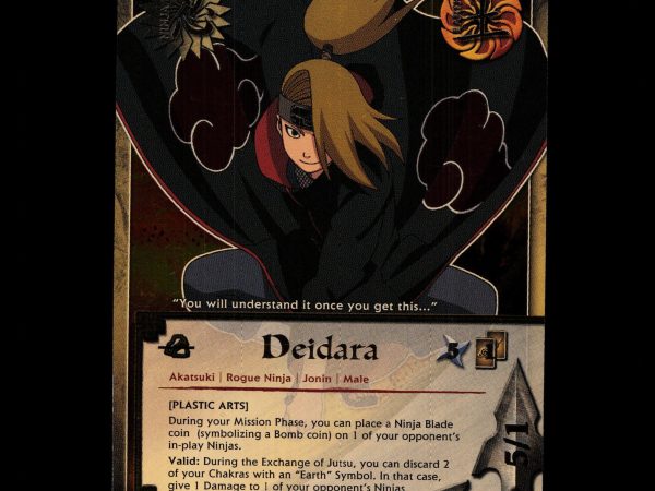 Deidara - 480 - NM - 1st Edition - Foil - Naruto CCG - D4-154