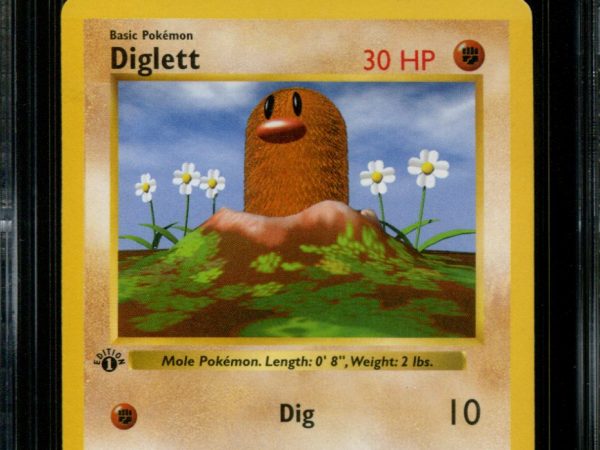 Diglett - 47/102 - CGC 8.5 - 1st Edition - Base Set - Pokemon - 38116