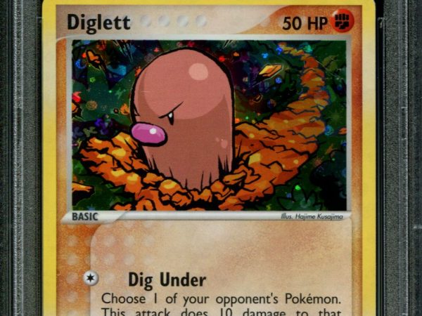 Diglett - 61/112 - PSA 9 - Reverse Holo - FRLG - Pokemon - 80920