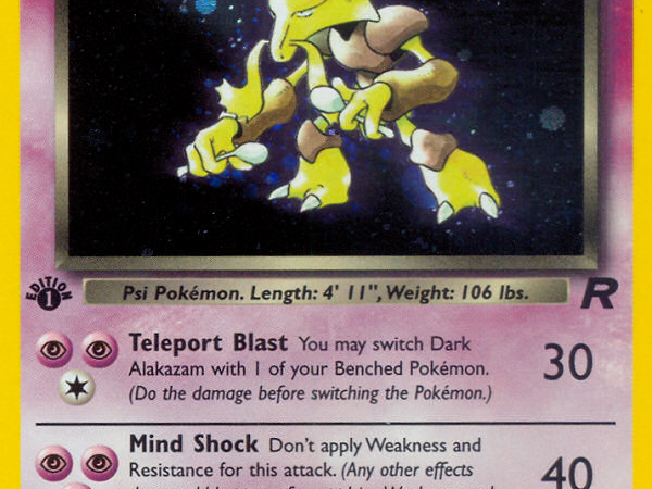 Dark Alakazam (1/82) [Team Rocket 1st Edition]