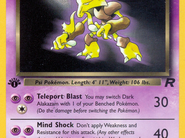 Dark Alakazam (18/82) [Team Rocket 1st Edition]